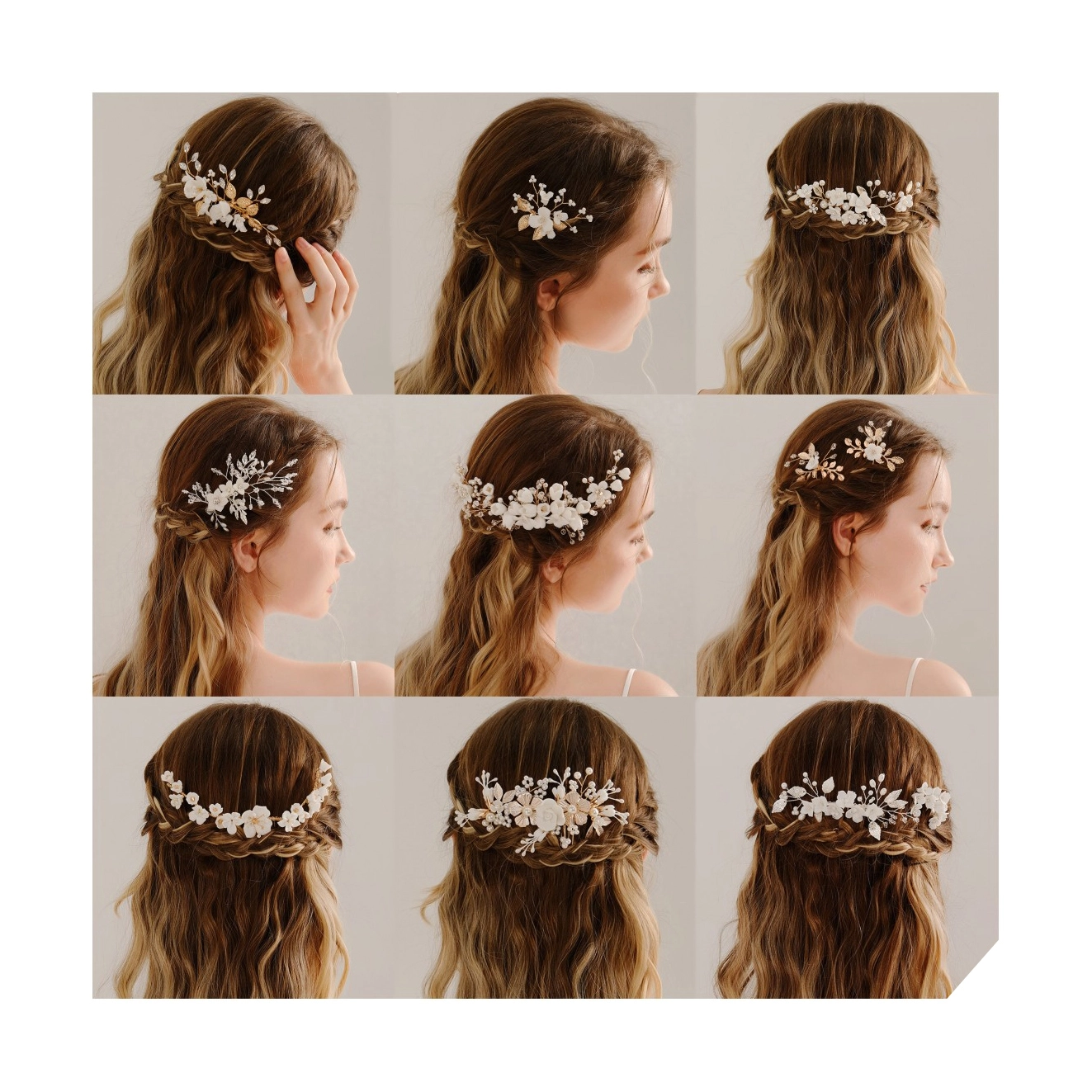 Haircomb Jewelry Hair Clip Headdress Flower Hair Accessories 1