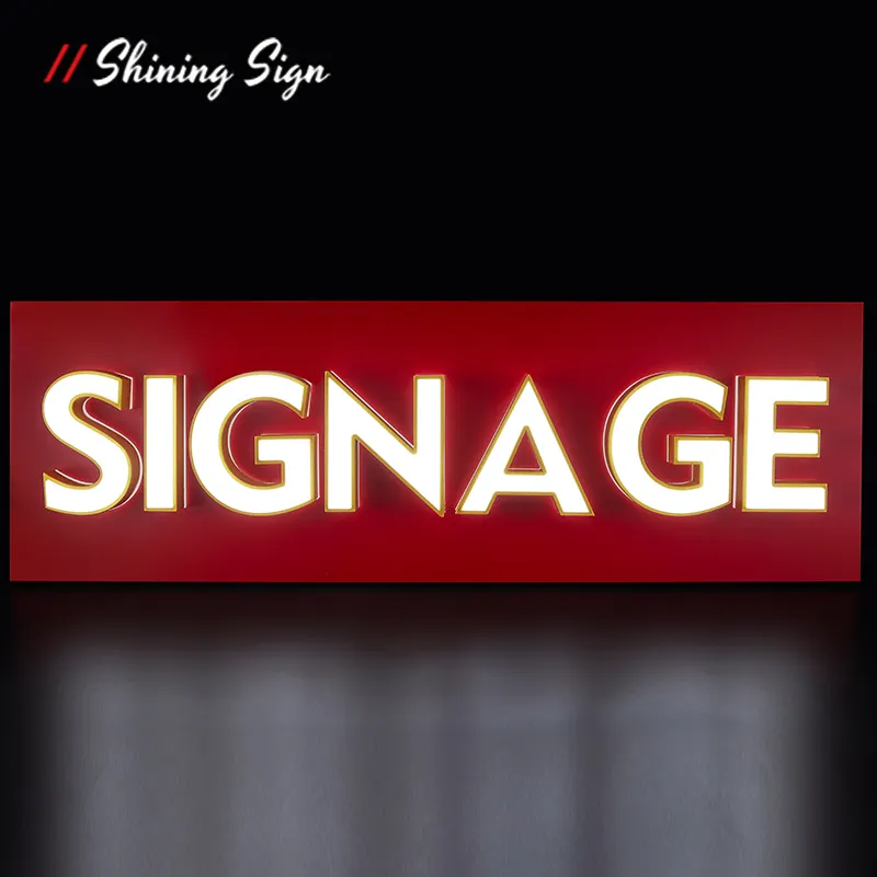 Front and Back Lit Channel Letters Shops - - Shining Sign 4