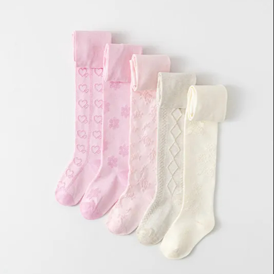 Collants pour enfants de couleur unie personnalisés pour filles 1