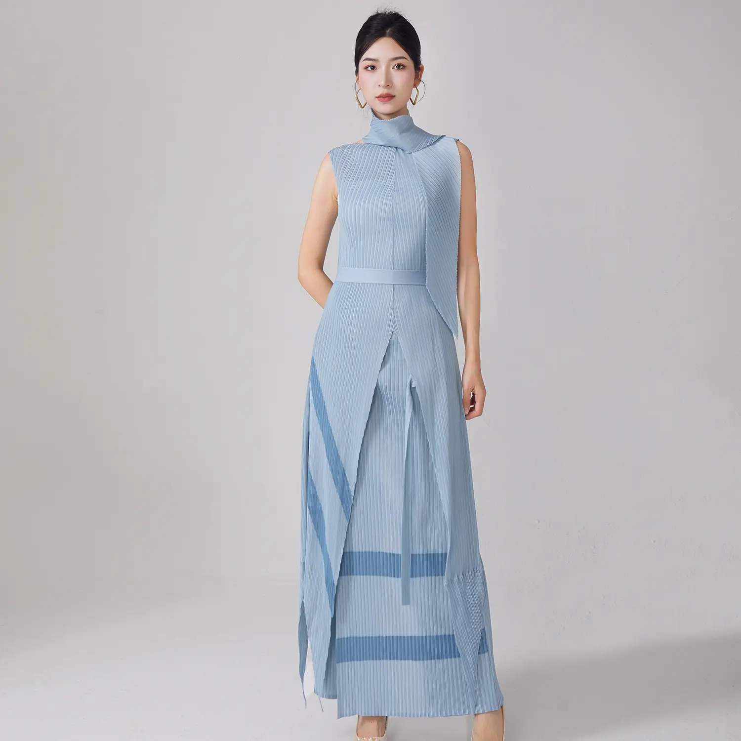 Pleated Tiered Ruffled Strapless Gown 7-10 Working Days - - Pleats Clothing 4