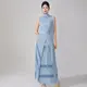 Pleated Tiered Ruffled Strapless Gown 7-10 Working Days - - Pleats Clothing 4