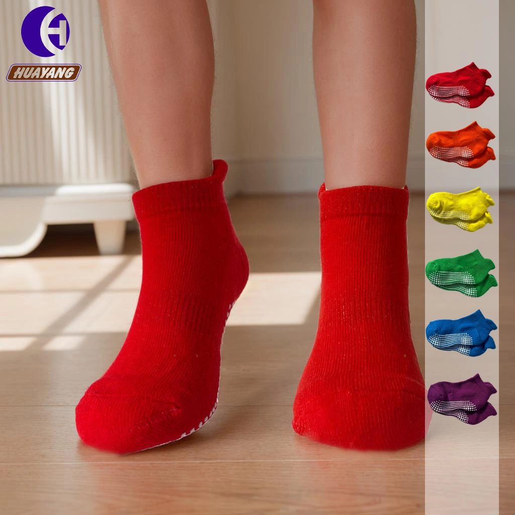 Breathable High Ankle Anti-slip Trampoline Socks for Baby and Kids Hyc-009 1