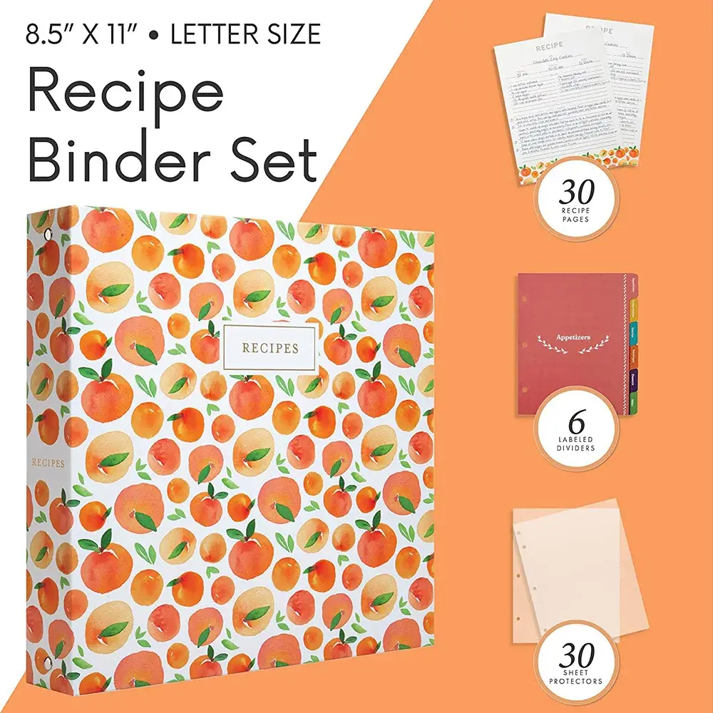 Writing Notebooks Binder Recipe Cooking Book Recipes Book File Folde - for Wholesale - JiayuanET 5