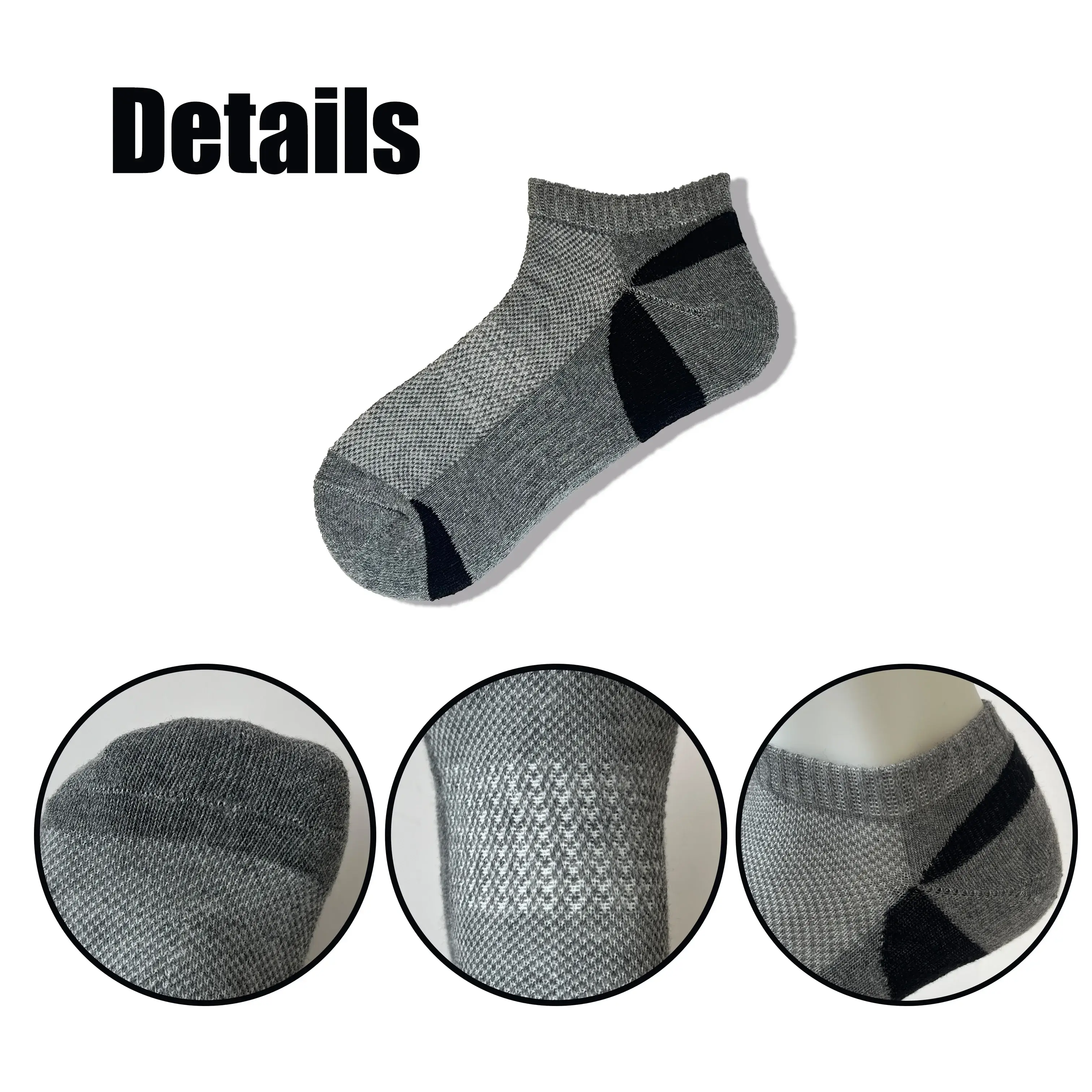 Mens Sports Socks Solid by Huayang 3