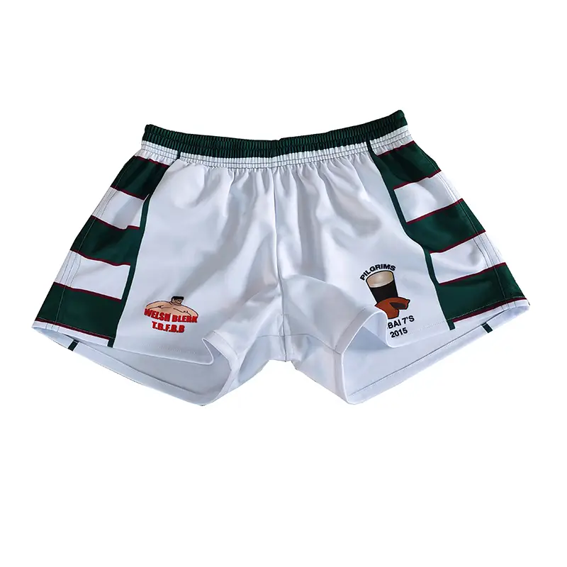 Latest Rugby Shorts Sublimation Printing OEM Logo Footy Shorts Running Sports Football Wear Wholesale Custom Men Rugby Shorts1 1
