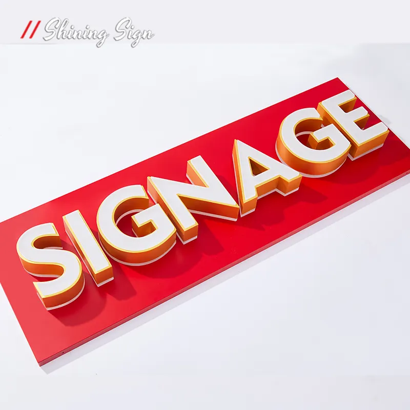 Front and Back Lit Channel Letters Shops - - Shining Sign 6