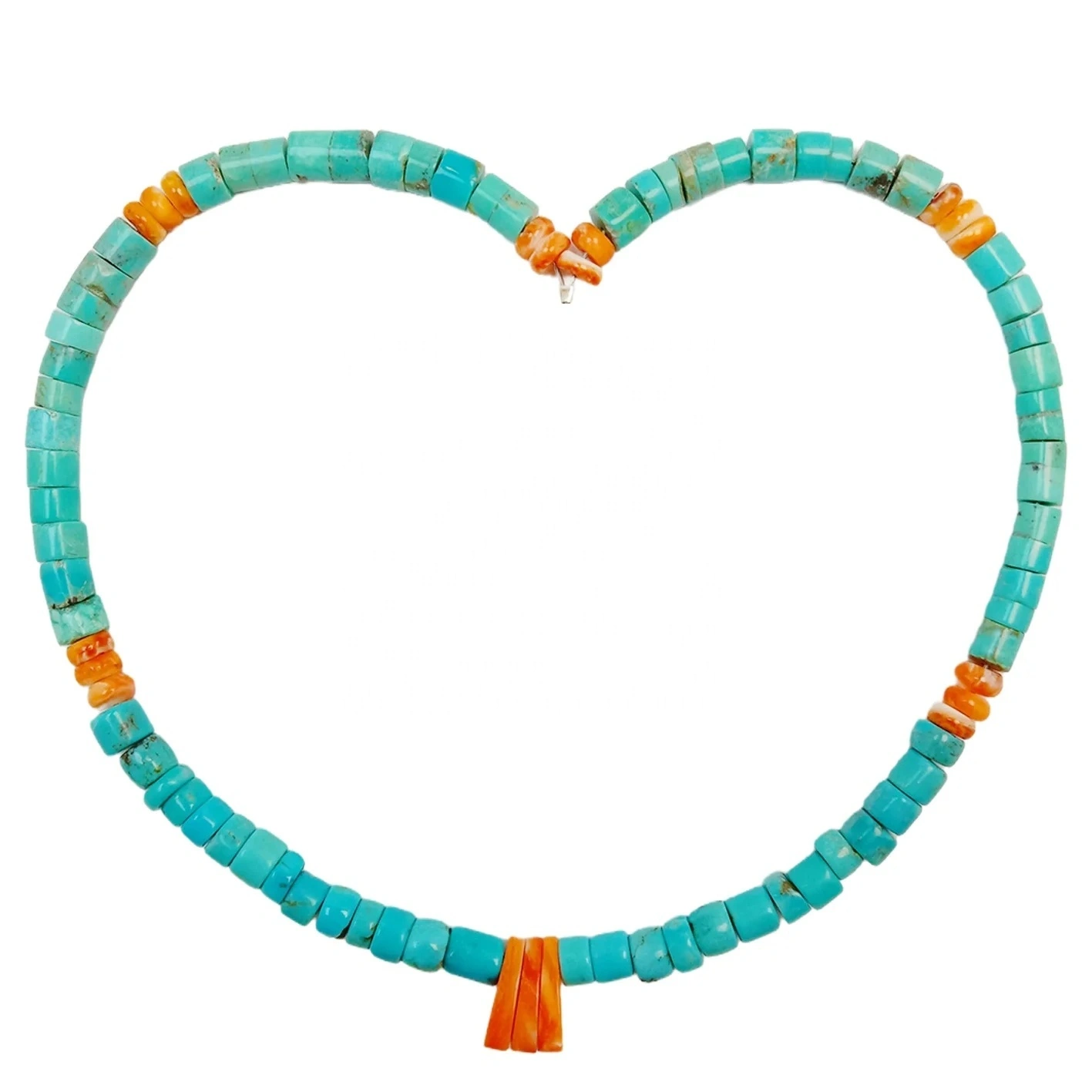 High Quality Natural Spiny Oyster Beads Natural Stablish Turquoise Necklace Jewelry Women Summer Fashion New Arrival 1