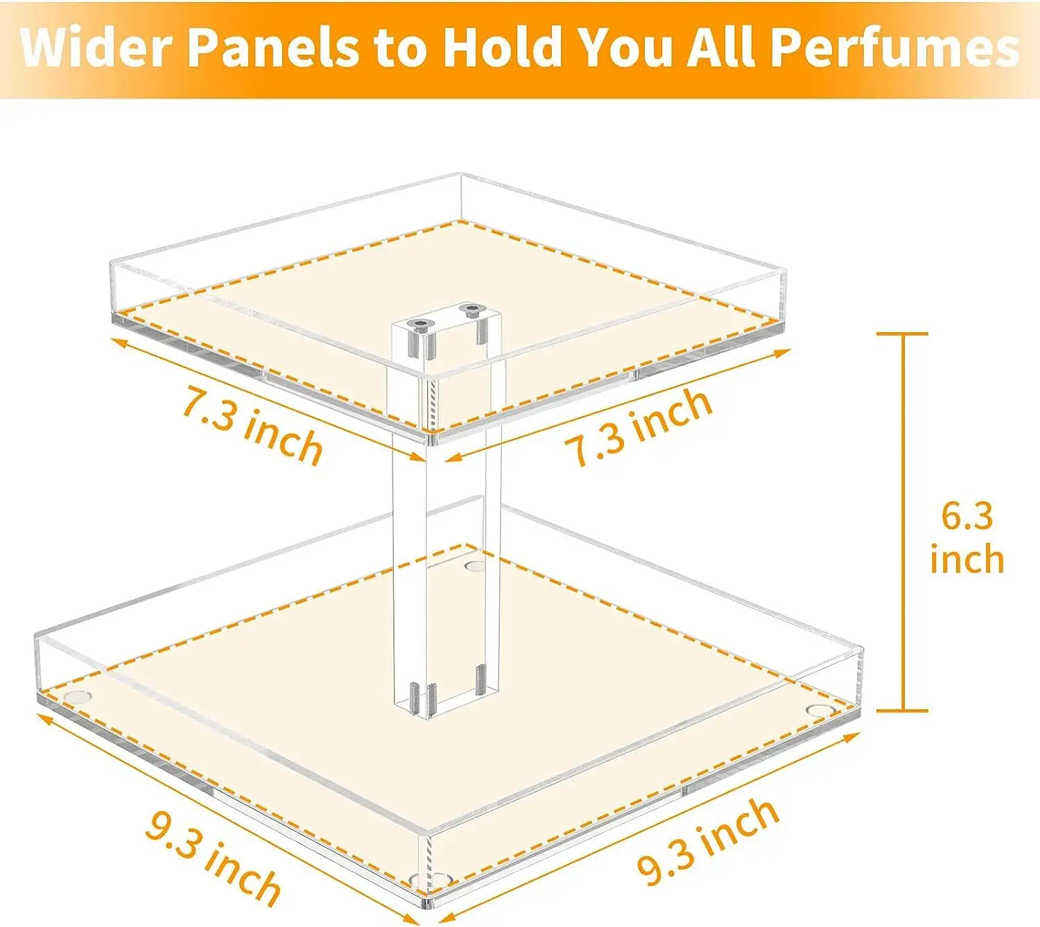 Countertop Cosmetic Display Pure Handmade Wholesale - HQ ACRYLIC 2
