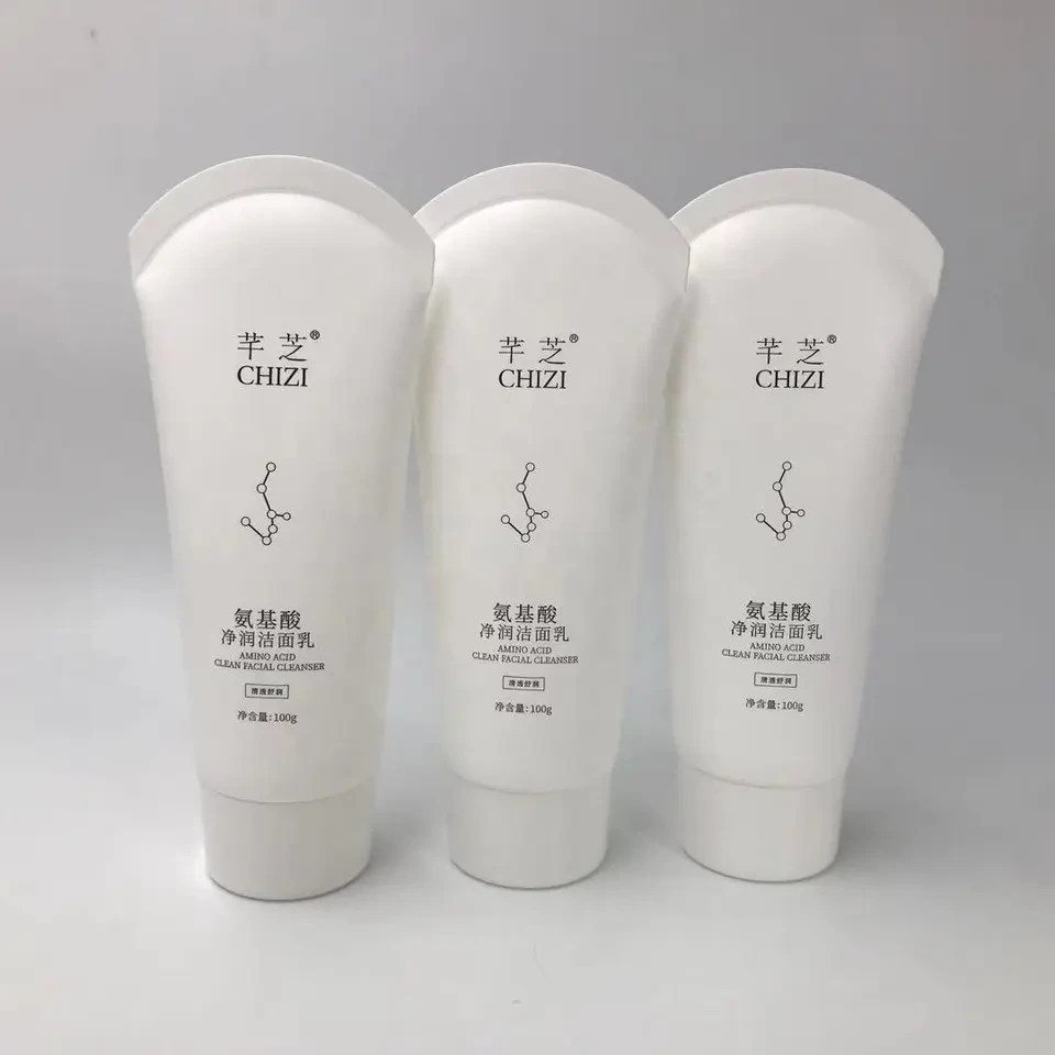 Wholesale Custom 100ml Plastic Face Wash Clean Cream Empty Cosmetic Plastic Tubes Packaging Cream Tube 1