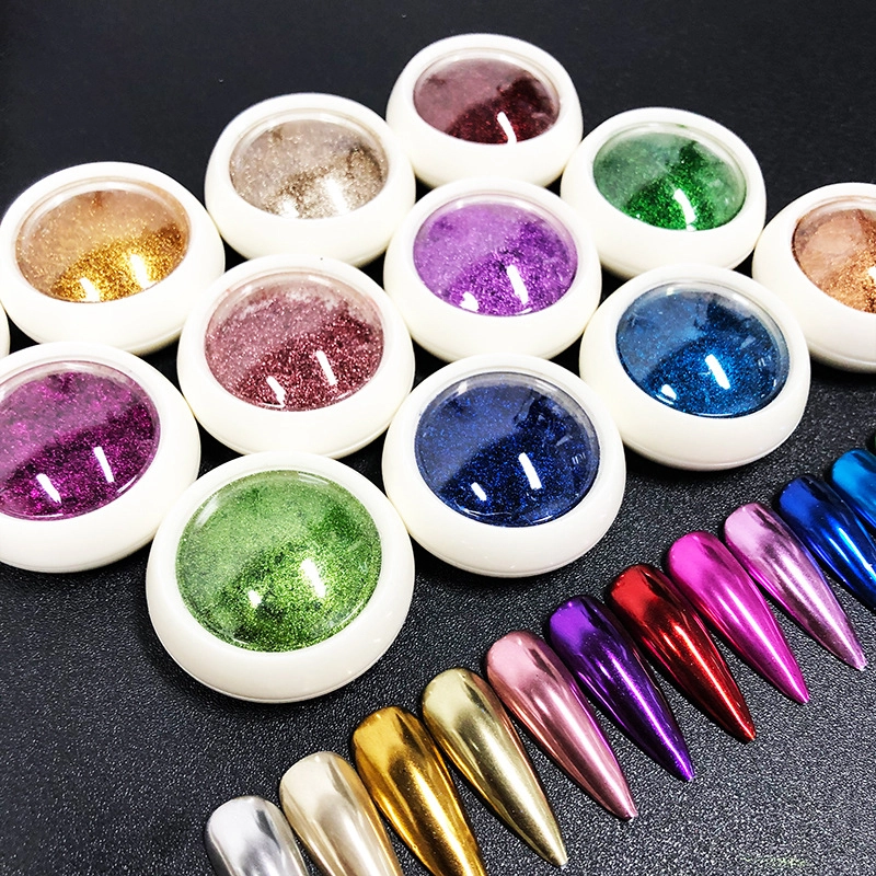 Hot Selling Mirror Powder Nail Art Pigment Manicure 13 Colors Decoration Holographic Fine Mirror Powder 1