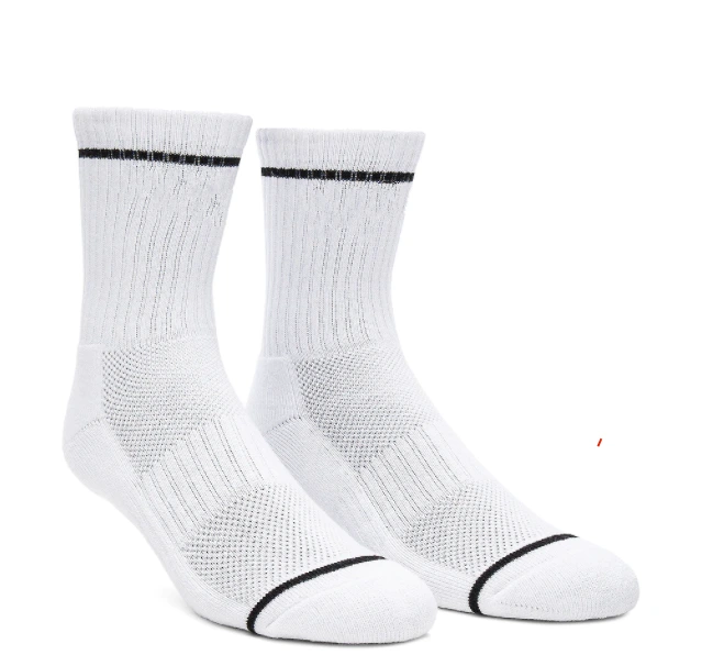 Chaussettes de sport en coton noir avec logo personnalisé pour hommes, équipe d'entraînement de gymnastique en bambou 1