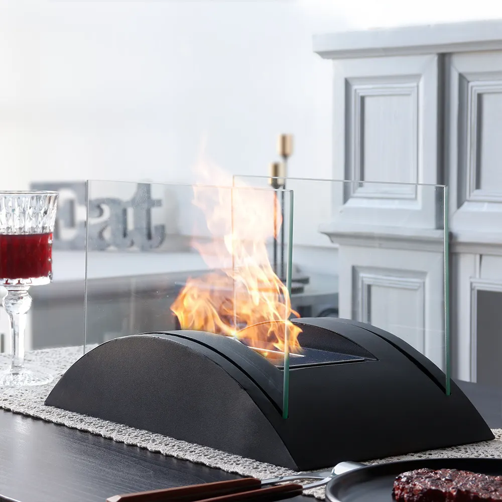 Glass Tabletop Fireplace New Image Gifts by NEW IMAGE 2