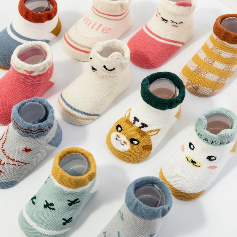 Cute Animal Design Cotton Baby Socks - High Quality Anti Slip 1