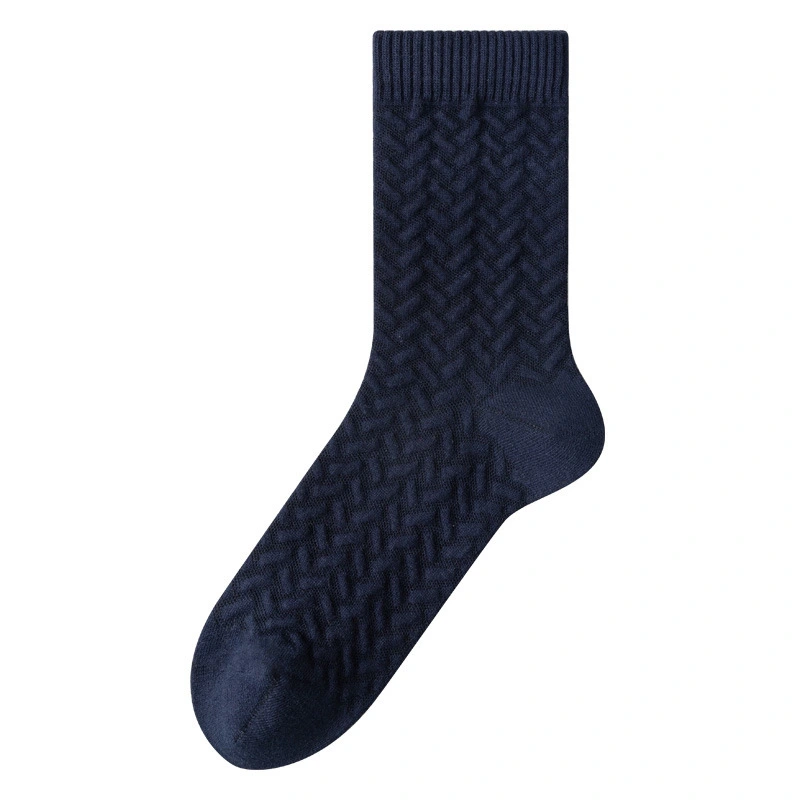 Embroidery Knit Men's Socks - Customizable Logo and Packaging 1