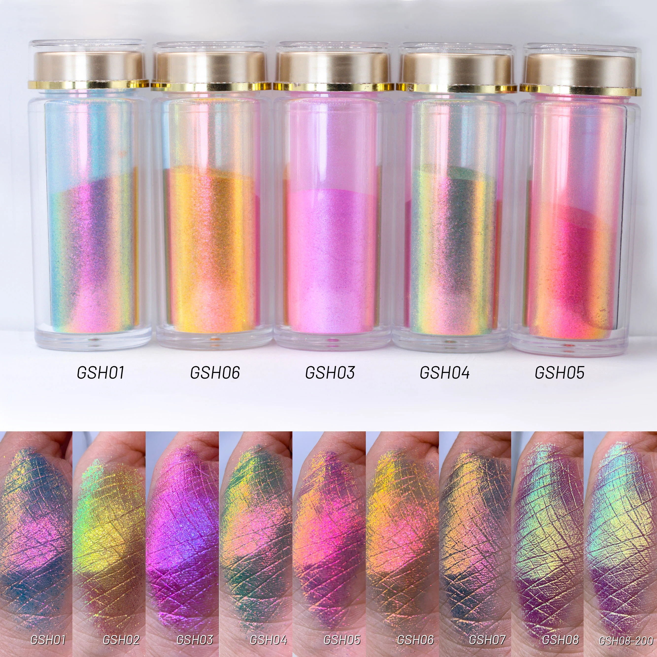 Factory Sale Art Pigment Kits Supplies Sets Nail Polish Mirror Powder Eye Shadow Plastic Charms Bears For Jewelry Accept Low Moq 1