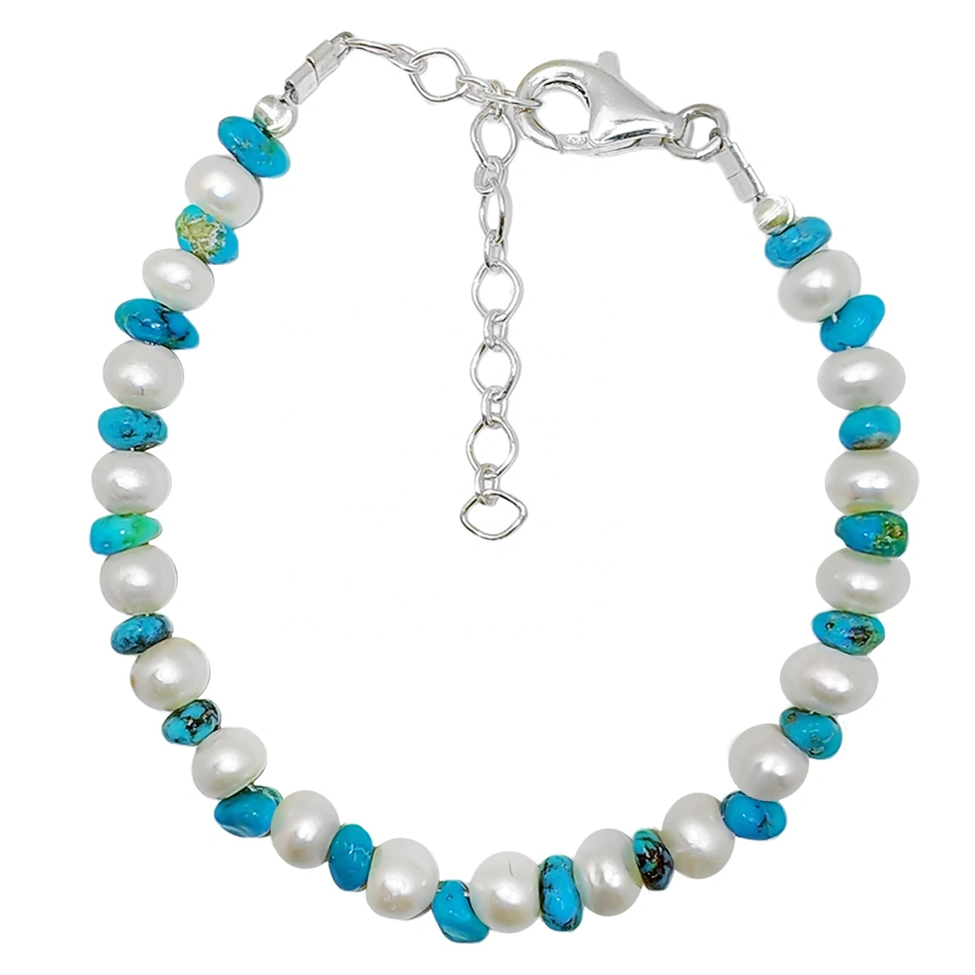 Natural Turcoaz Natural Bratara S925 Argint Bijuterii Femei Cele mai bine vandute Designer Personalizat 1