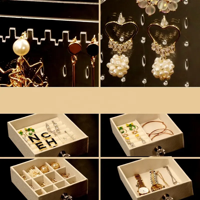 Acrylic Jewelry Display Case Black - - HQ ACRYLIC 6