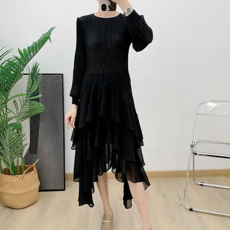 Pleated Short Gown Western Union by Pleats Clothing 6