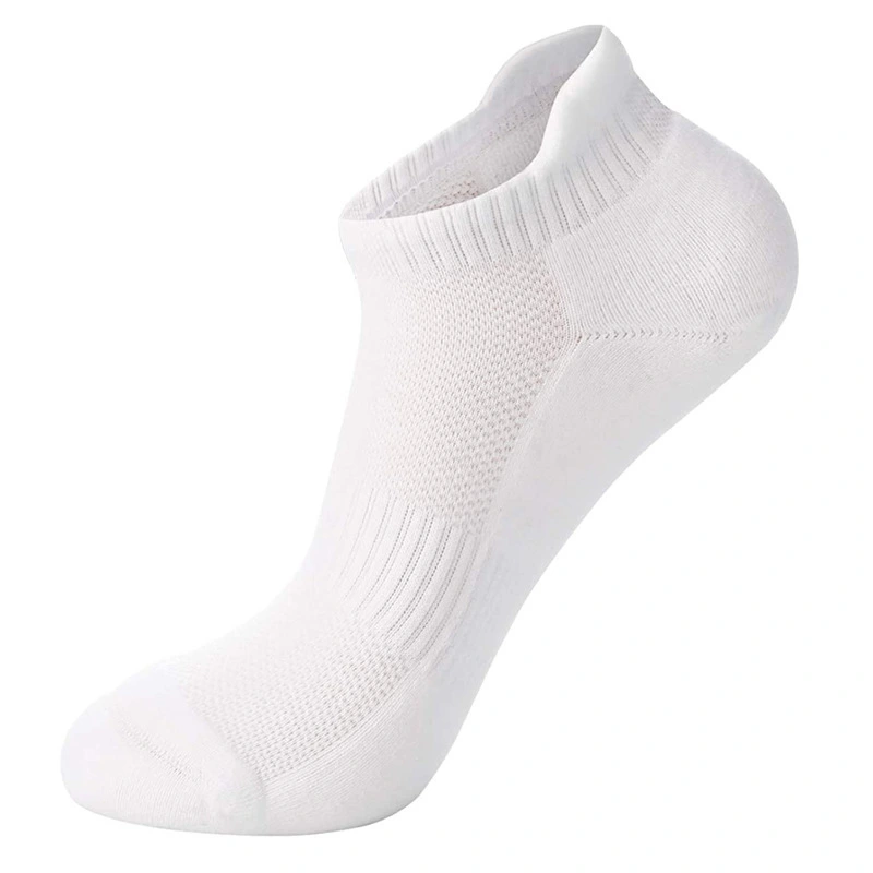 Cotton White Black Wholesale Compression Athletic Unisex Custom Logo Sports Knitting Socks 1