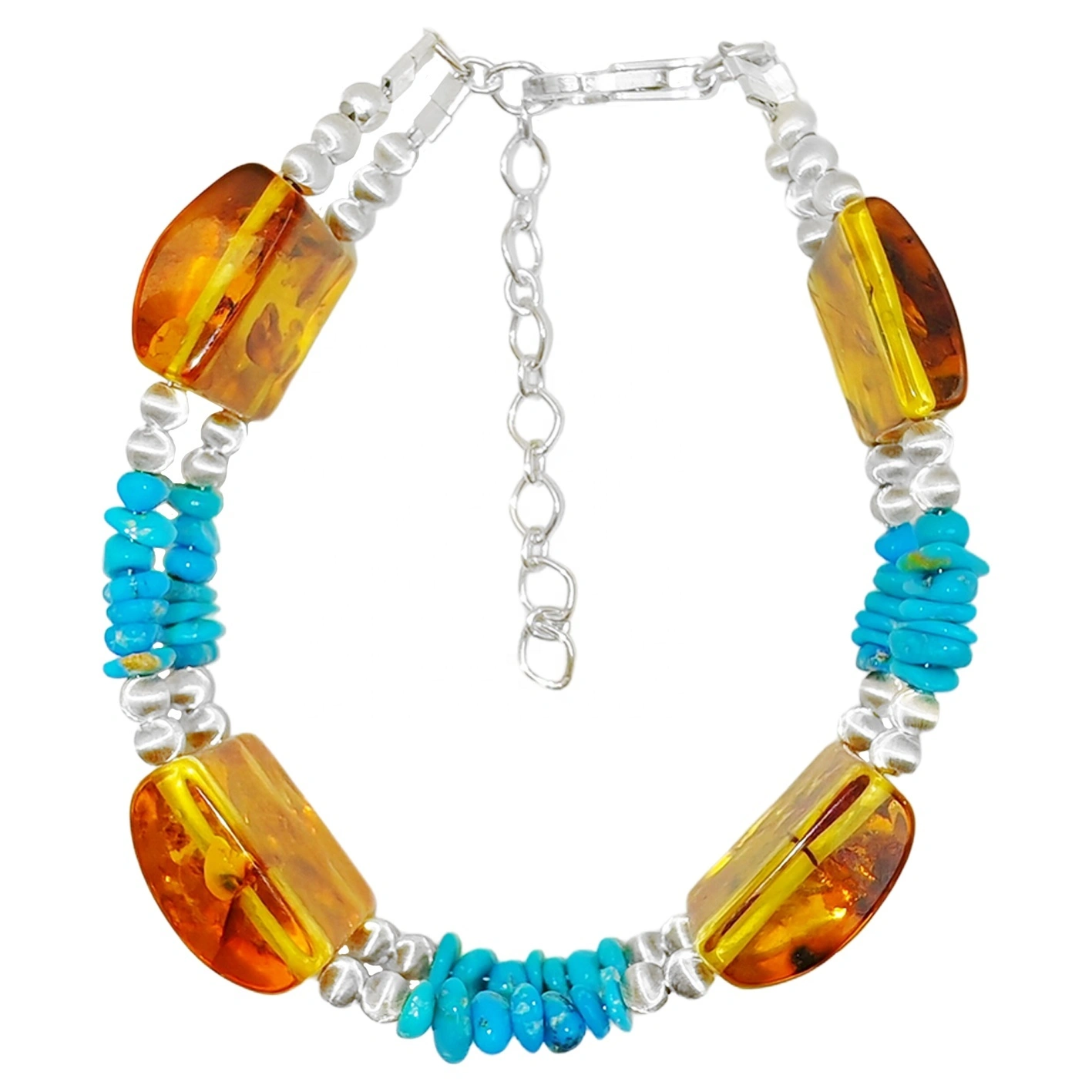 Zoo Siab Turquoise Bracelet rau Cov Poj Niam nrog S925 Nyiaj Siv Taub Hau Cov Nyiaj Kub Kub Kev Cai Tsim Niaj Hnub Niaj Hnub1 1