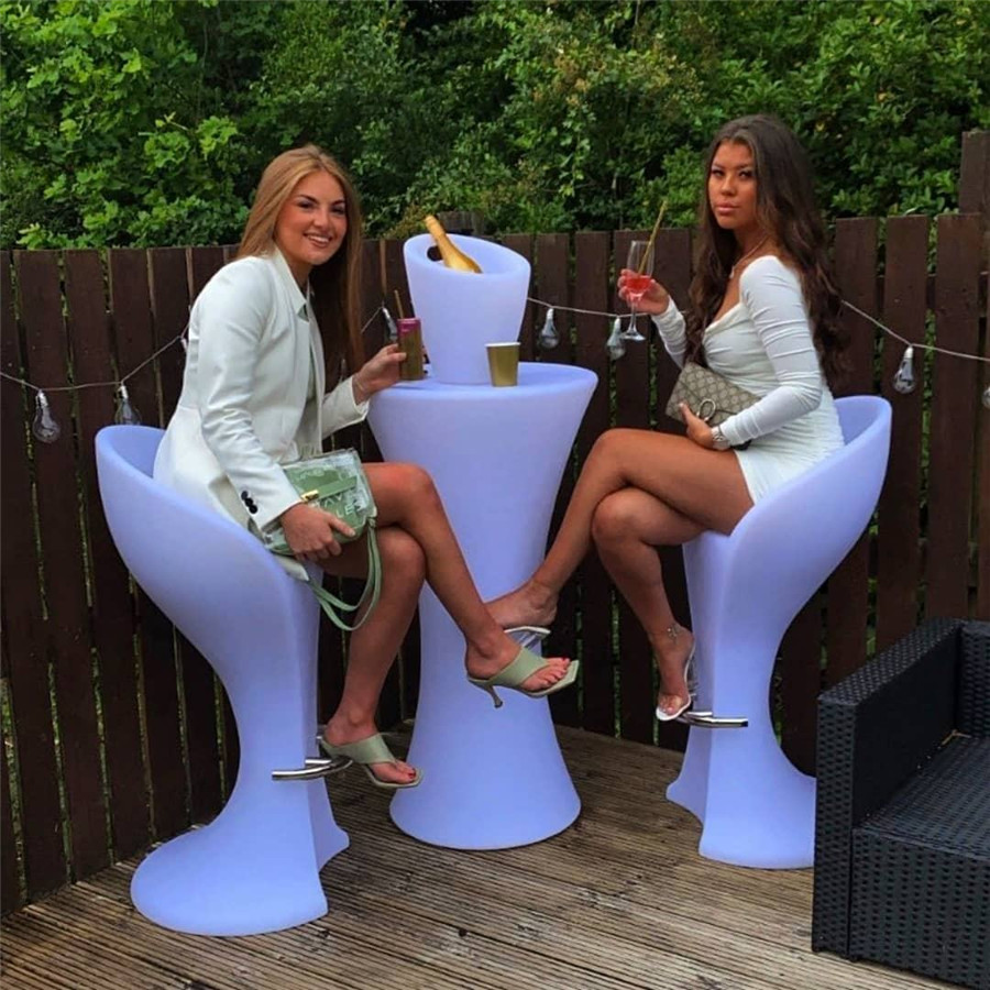 Tables de bar LED commerciales pour la maison et les lieux d'accueil 4
