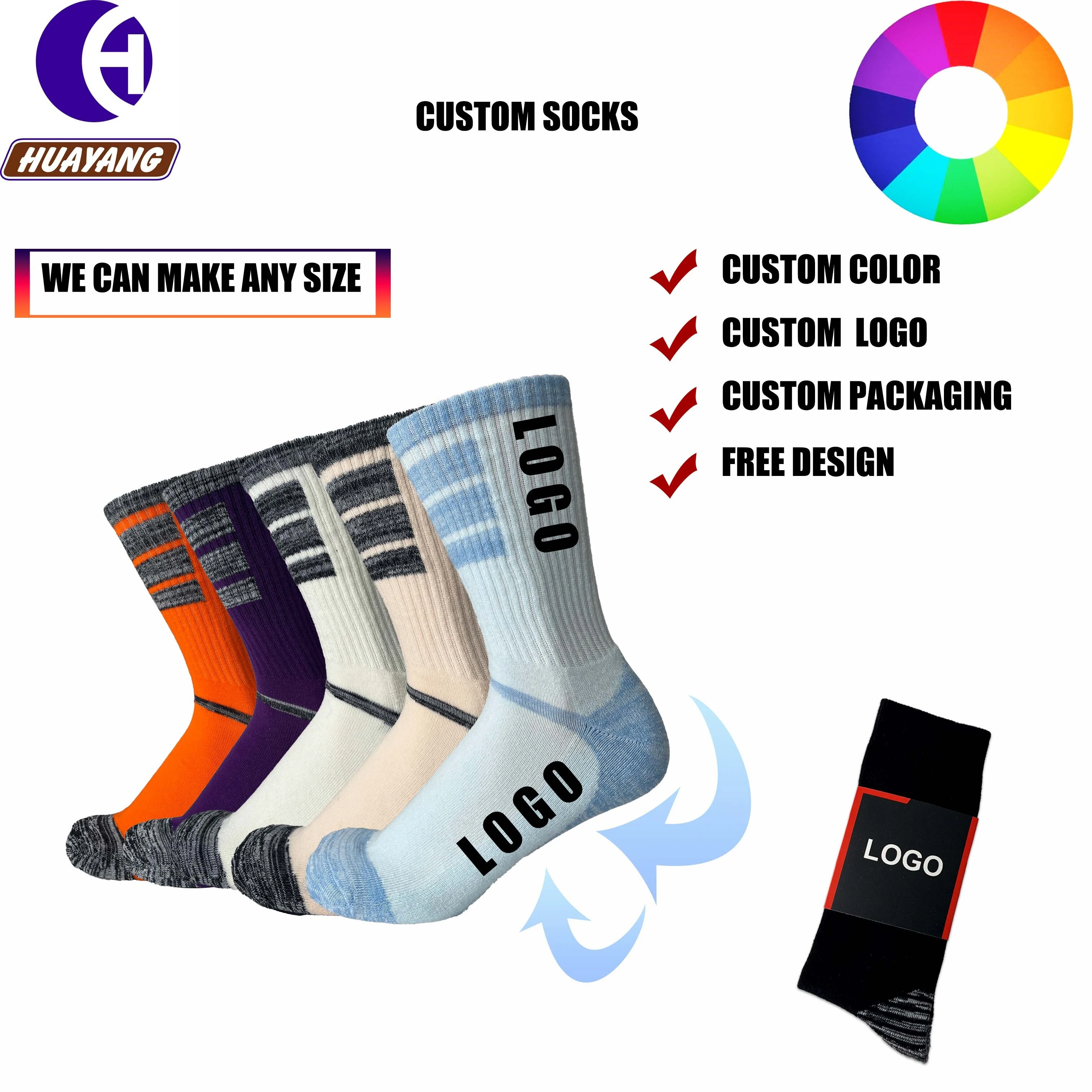 Chaussettes tricotées épaisses personnalisées avec fonction de séchage rapide 1