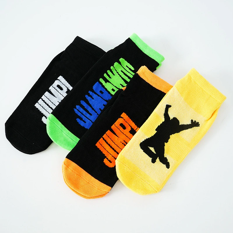 Custom Anti-Slip Trampoline Socks for All Sizes, Colorful Cotton Socks for Kids and Adults 1