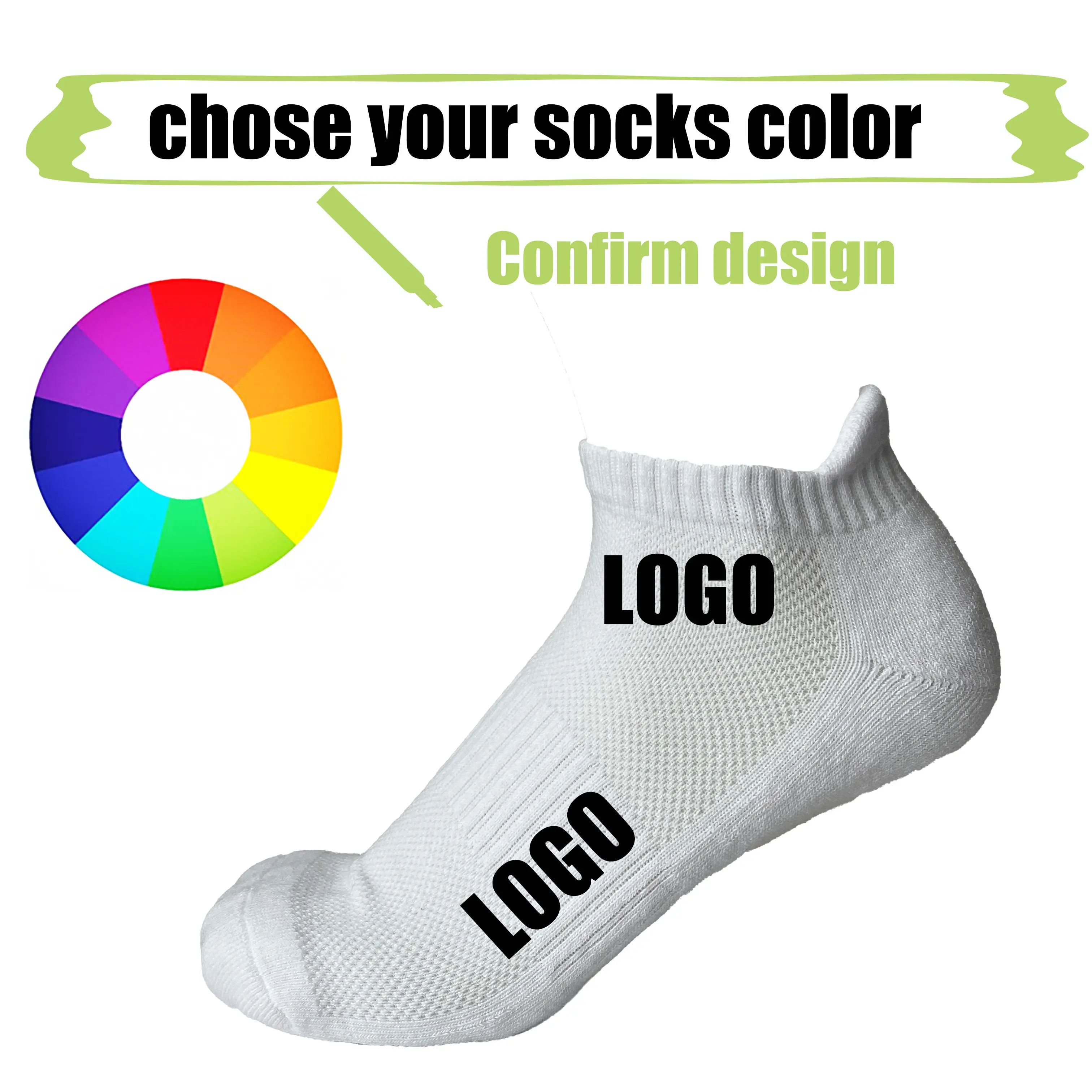 Mens Black Sports Socks Regular - - Huayang 4