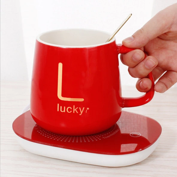 DP Novelty winter 55 Degree USB Heating Pad Temperature Control Smart Coffee Ceramic Mug Cup Warmer coaster for office-1726644504477345 1