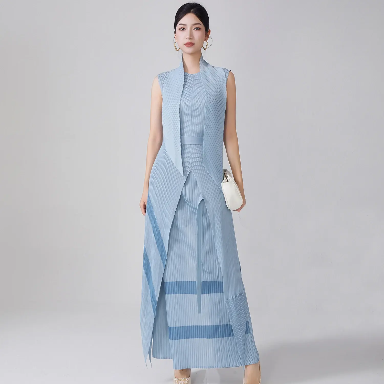 Pleated Tiered Ruffled Strapless Gown 7-10 Working Days - - Pleats Clothing 2