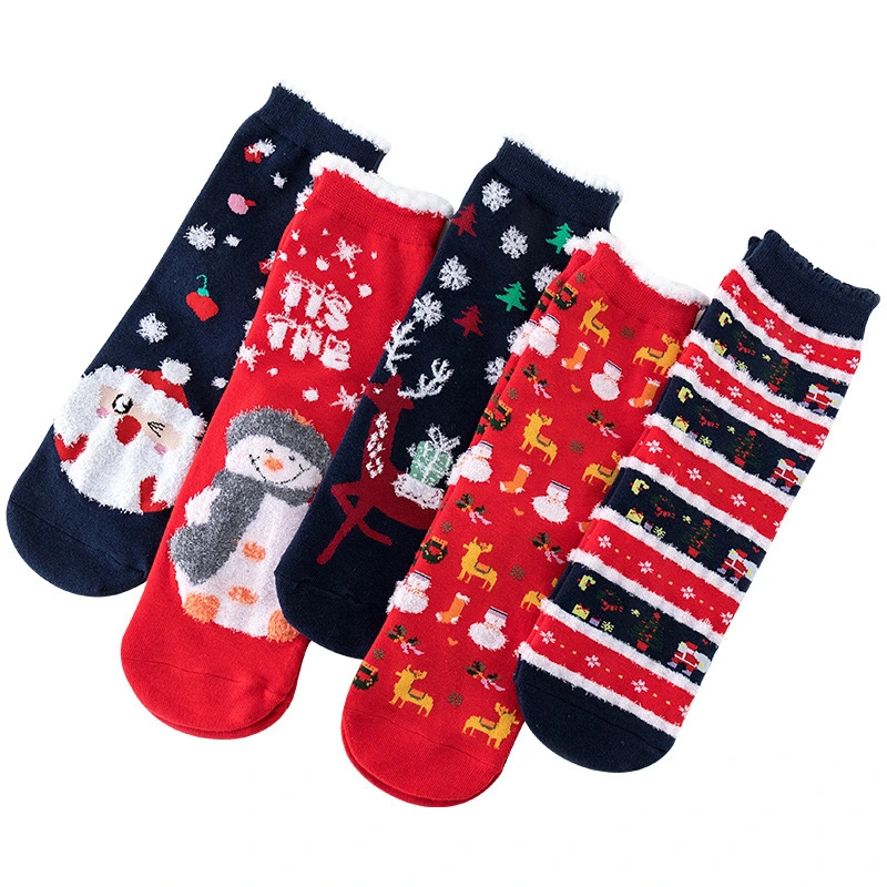 Customized Christmas Socks Winter Cotton Beautiful Design 1