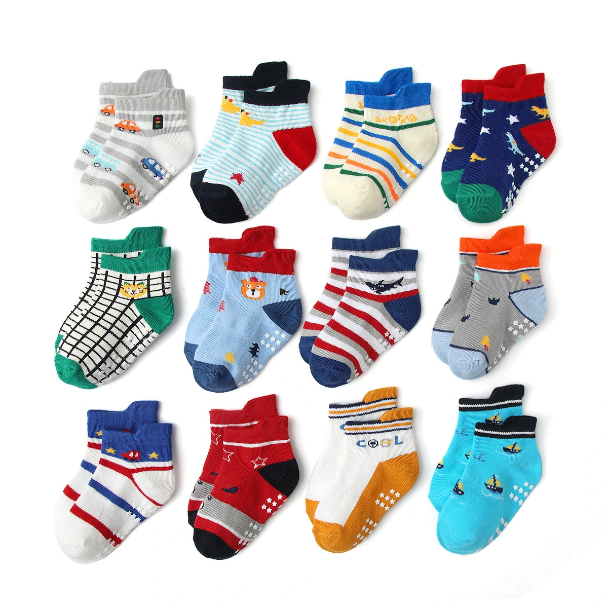 Baby Anti-slip Knitted Star Animal Socks - Custom Cotton Kids Socks 1