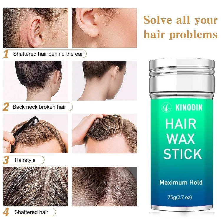 Bastão de cera de cabelo de fixação forte 75g para estilo de salão de beleza 4