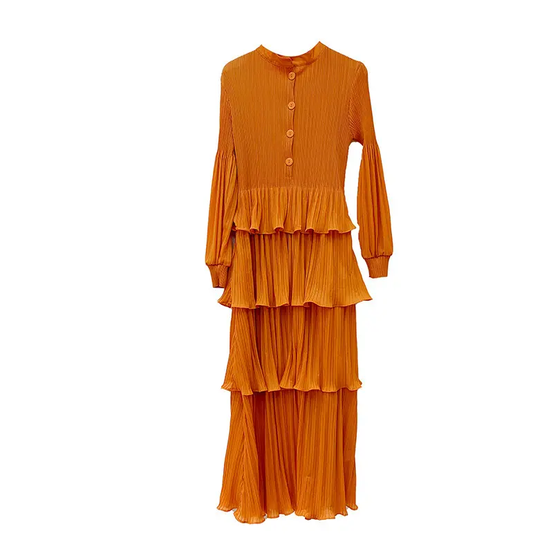 Silk Pleated Gown Pleated Dress by Pleats Clothing 5