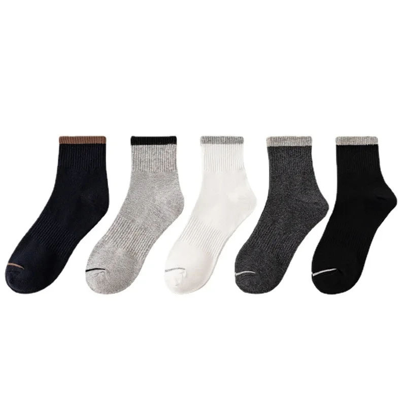 Men's Crew Sports Socks - Customizable Knitting Design 1