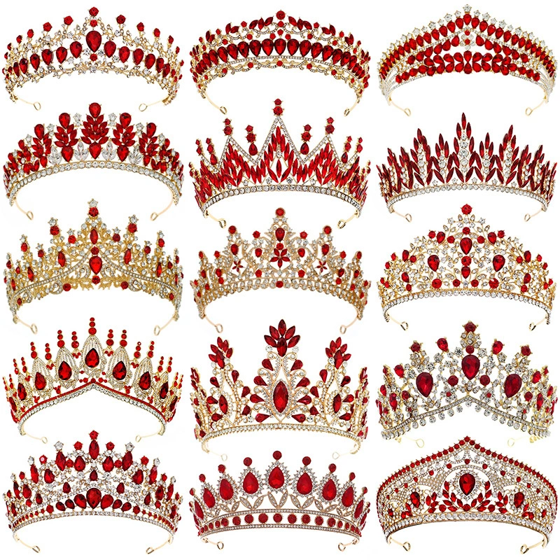 Customizable Crystal Tiaras & Crowns For BrideRoyal Queen Princess 1