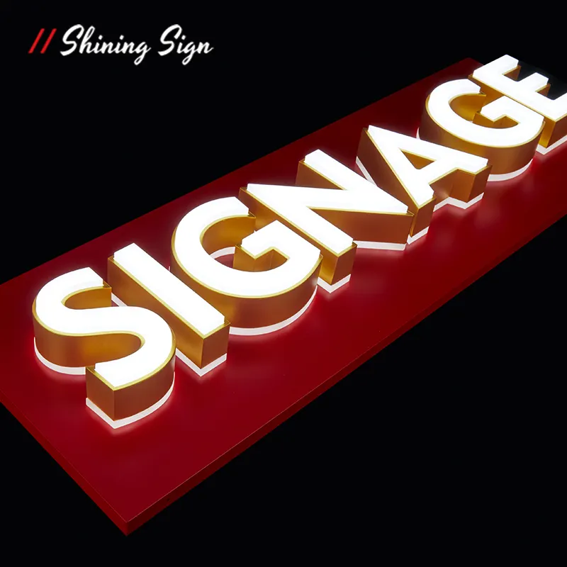 Front and Back Lit Channel Letters Shops - - Shining Sign 3