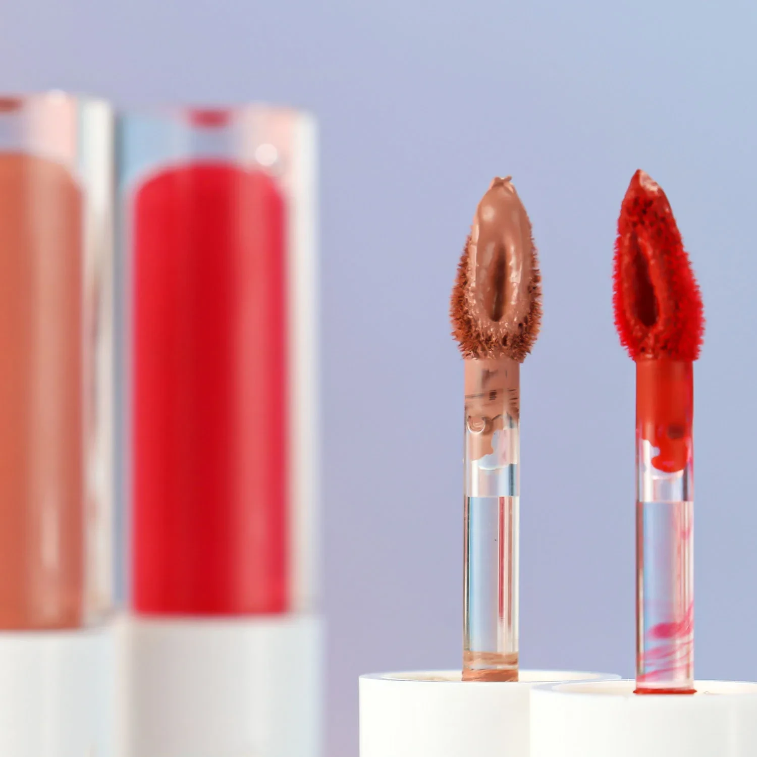 Mlm Custom Makeup Oem Fashional High Quality Two Side Lipstick Makeup Tasty Flavored Plumping Shiny Matte 2 In 1 Lip Gloss 1