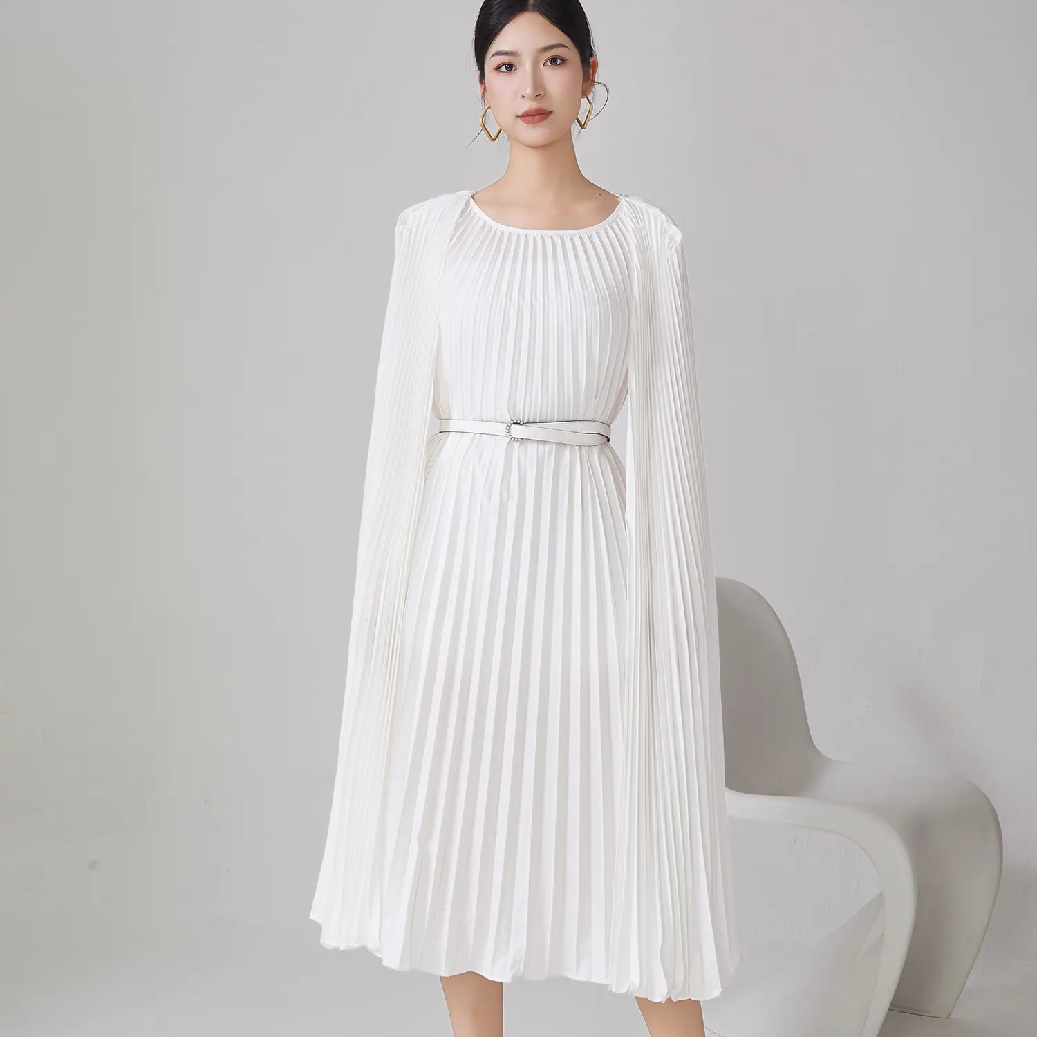 Pleated Short Gown 2024 - - Pleats Clothing 5