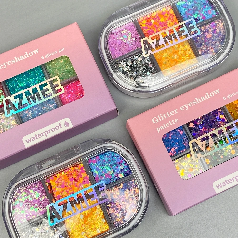 Mlm Cosmetics Supplier Custom Private Label Best-selling Pearl Eye Makeup Long-lasting Glitter Multichrome Shimmer Cream Gel Eye 1