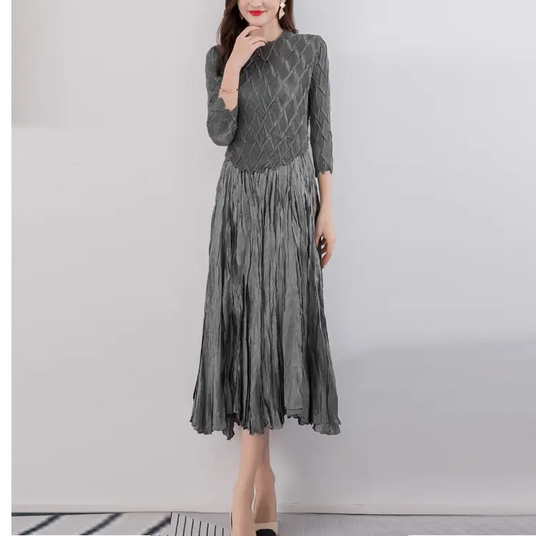 Black Sparkle Pleated Skirt 100% Polyester - - Pleats Clothing 6