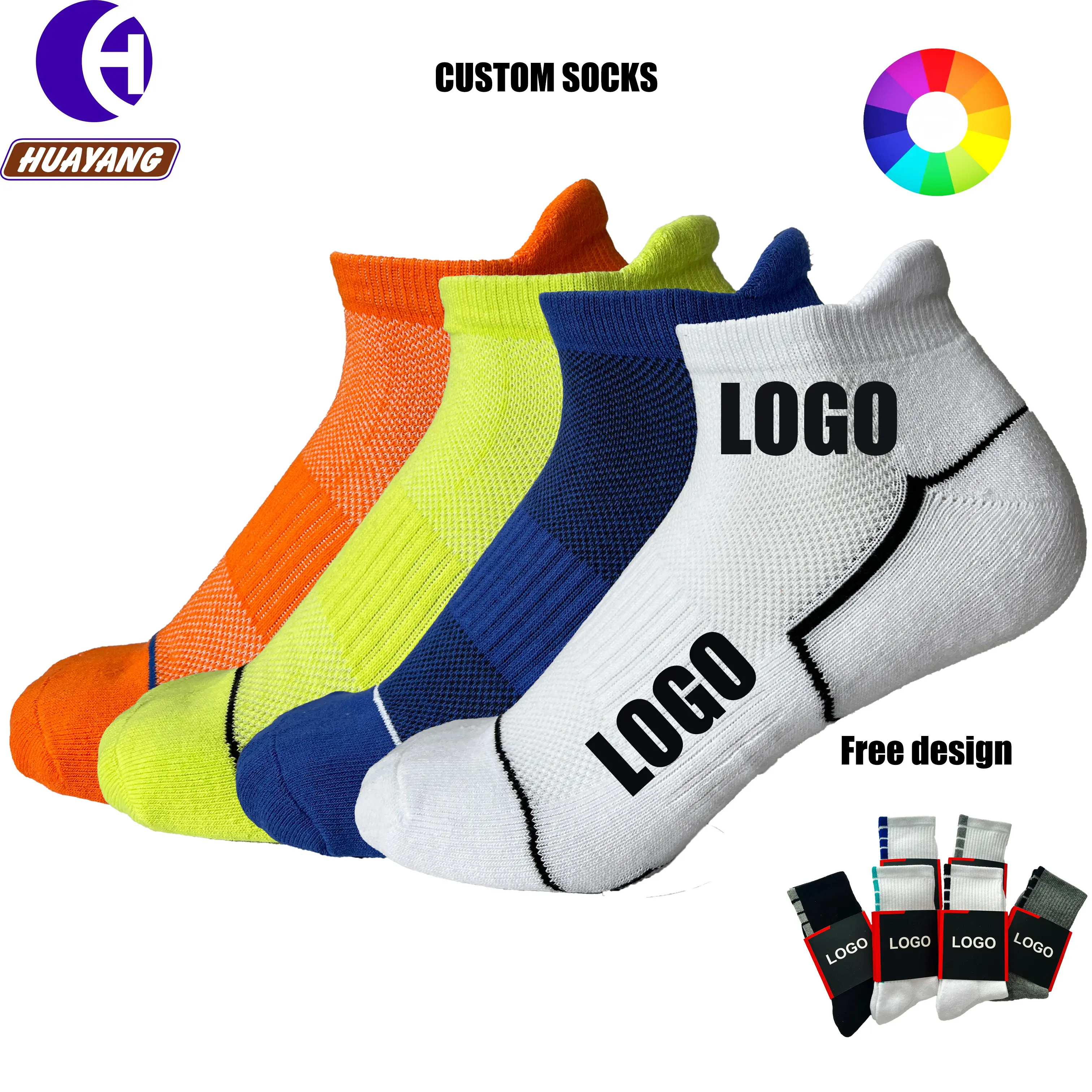 Mens Sneaker Socks Custom Made Size by Huayang 1