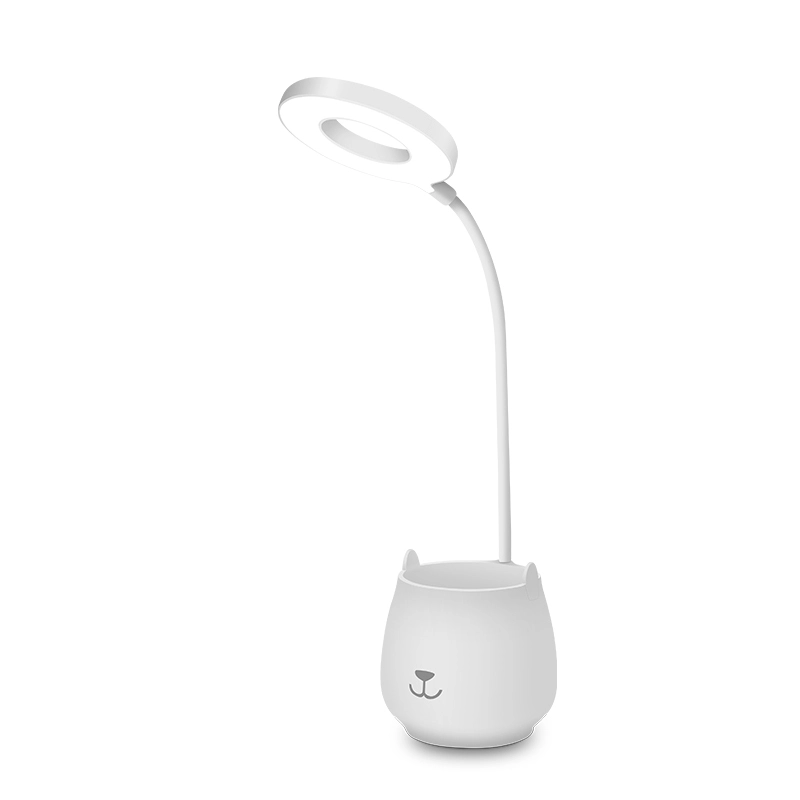 Gl-172dc Creative Flexible Rechargeable Usb Dimmable Led Night Light Table Lamp With Pen Holder For Office Bedroom Reading Study 1