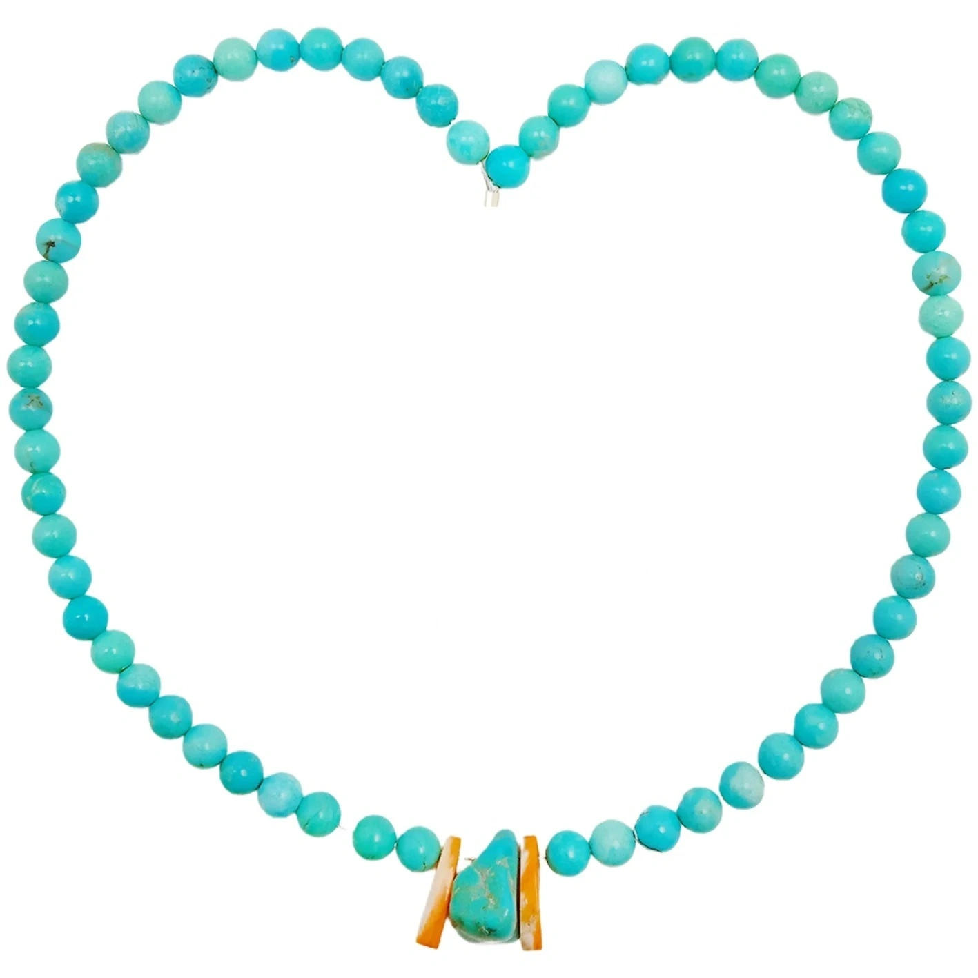 Hot Sale Natural Spiny Oyster Beads Natural Stablish Turquoise Round Beads Free-form Necklace Ladies Jewelry Temperament 1