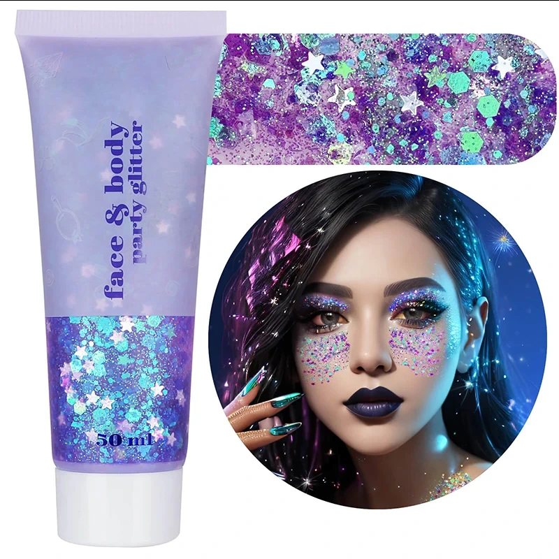 Gleam Chunky Glitter Cream Kids Glitter Talc Free Eyeshadow Glitter Gel Cream Press Diamond Eyeshadow 1