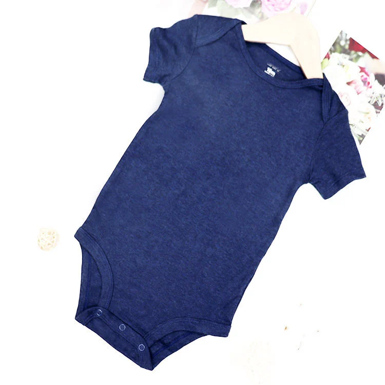 Custom 100% Cotton Infant Jumpsuit Summer Romper Set 1