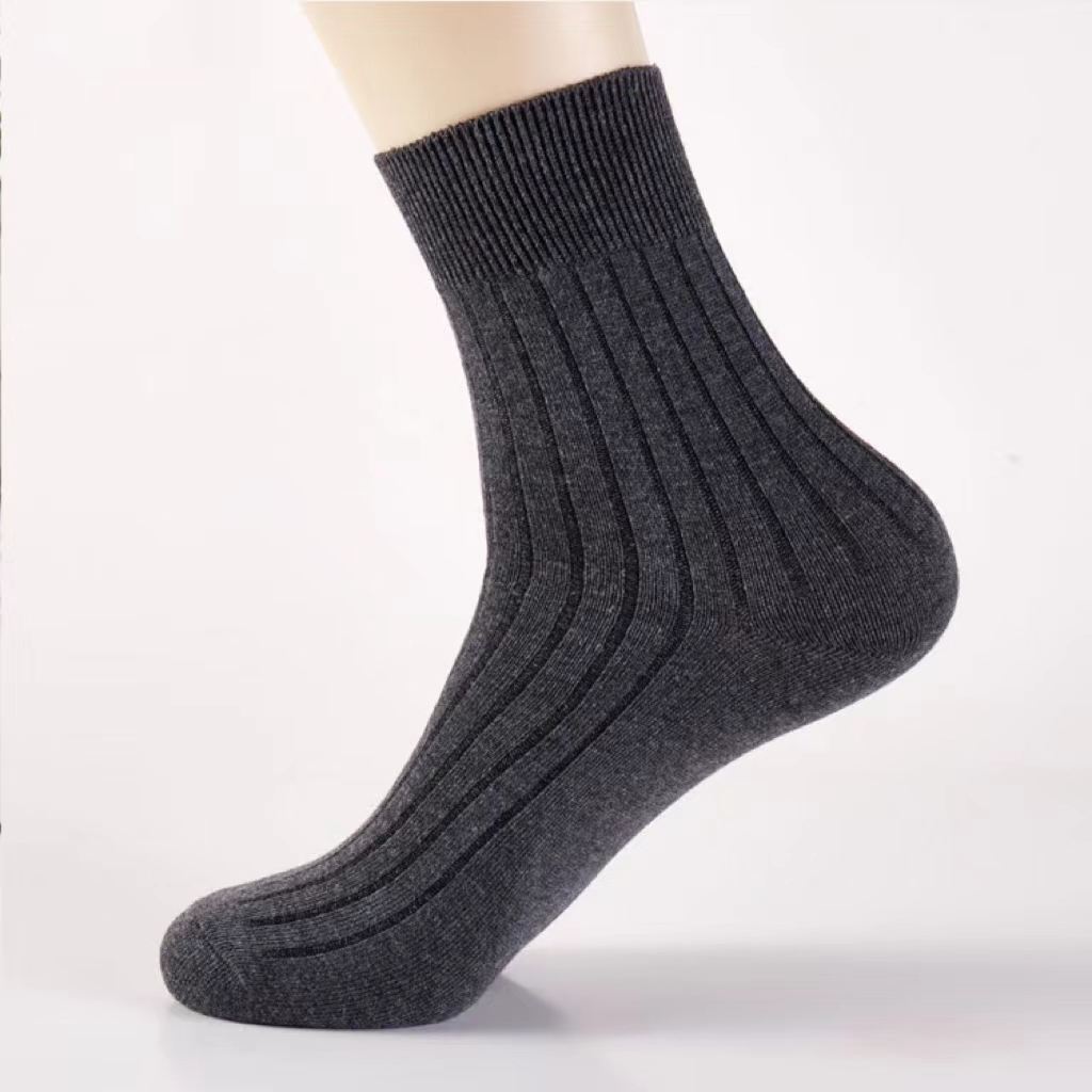 Men Knitting Socks Custom Hot Sale Cotton Polyester Business Fashion Socks 1