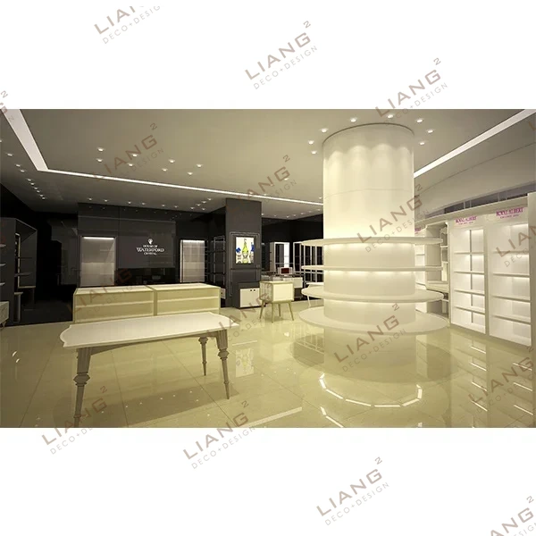 Store Display Case Ceramic Tableware Shop Decoration Retail Display Stand Show Case Display Glass Cabinet 1