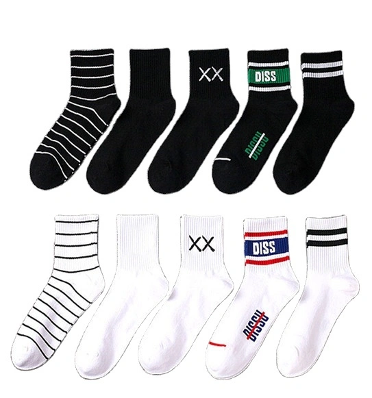 Men Sports Casual Wear Socks Crew Summer Breathe Soft Fashion Cotton Adult Unisex Custom Popular Design Socks 1