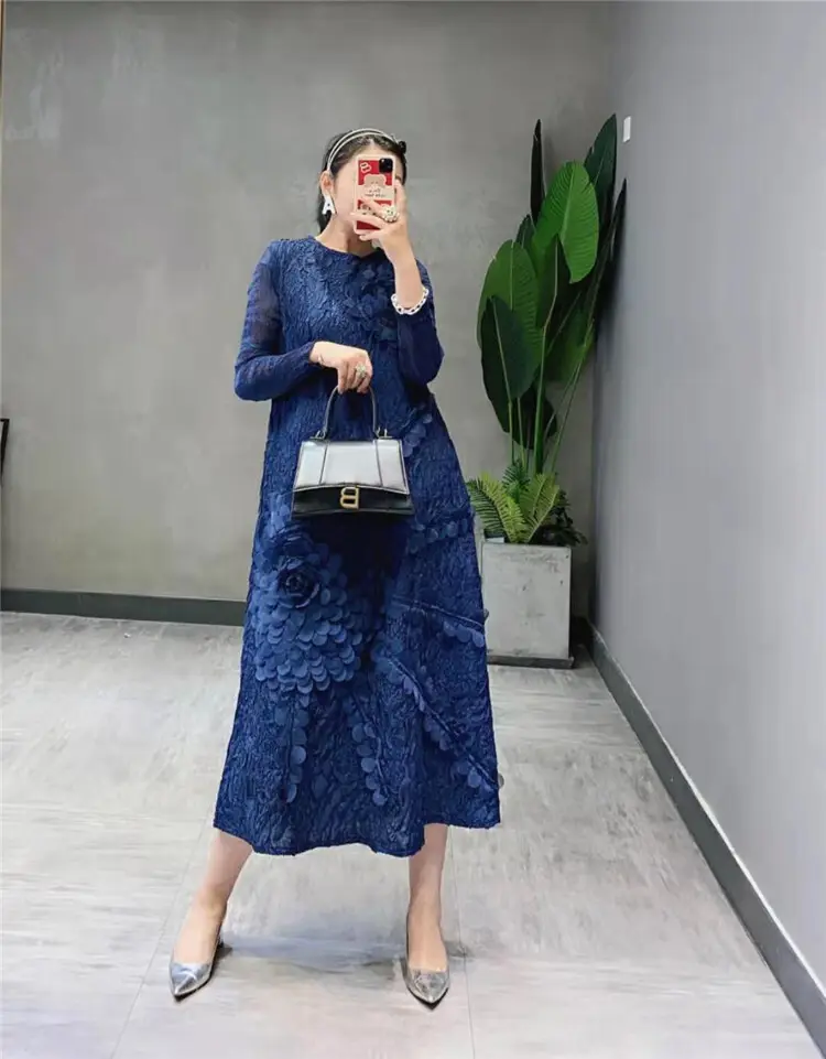 Pleated Gown Pleated Dress by Pleats Clothing 6